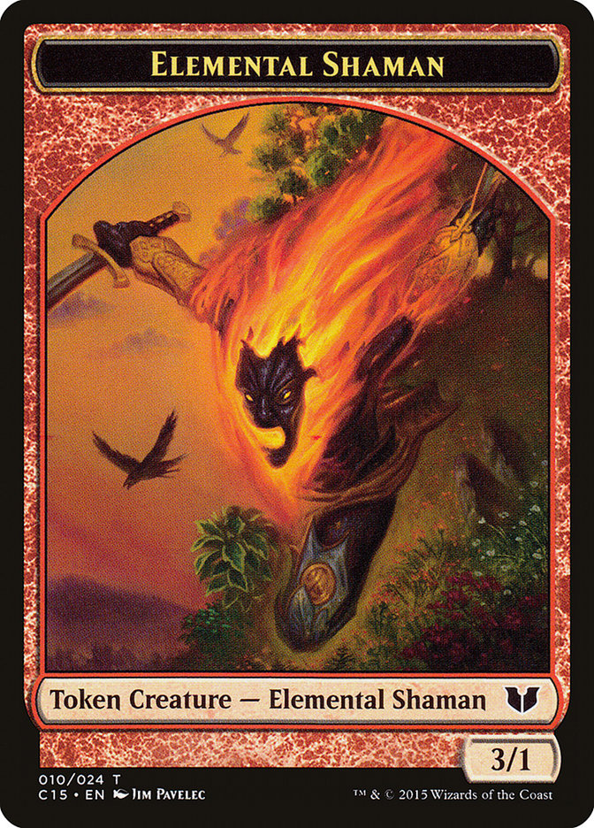 Elemental Shaman // Shapeshifter Double-Sided Token [Commander 2015 Tokens] | Devastation Store