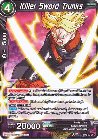 Killer Sword Trunks (Starter Deck - The Dark Invasion) [SD3-02] | Devastation Store