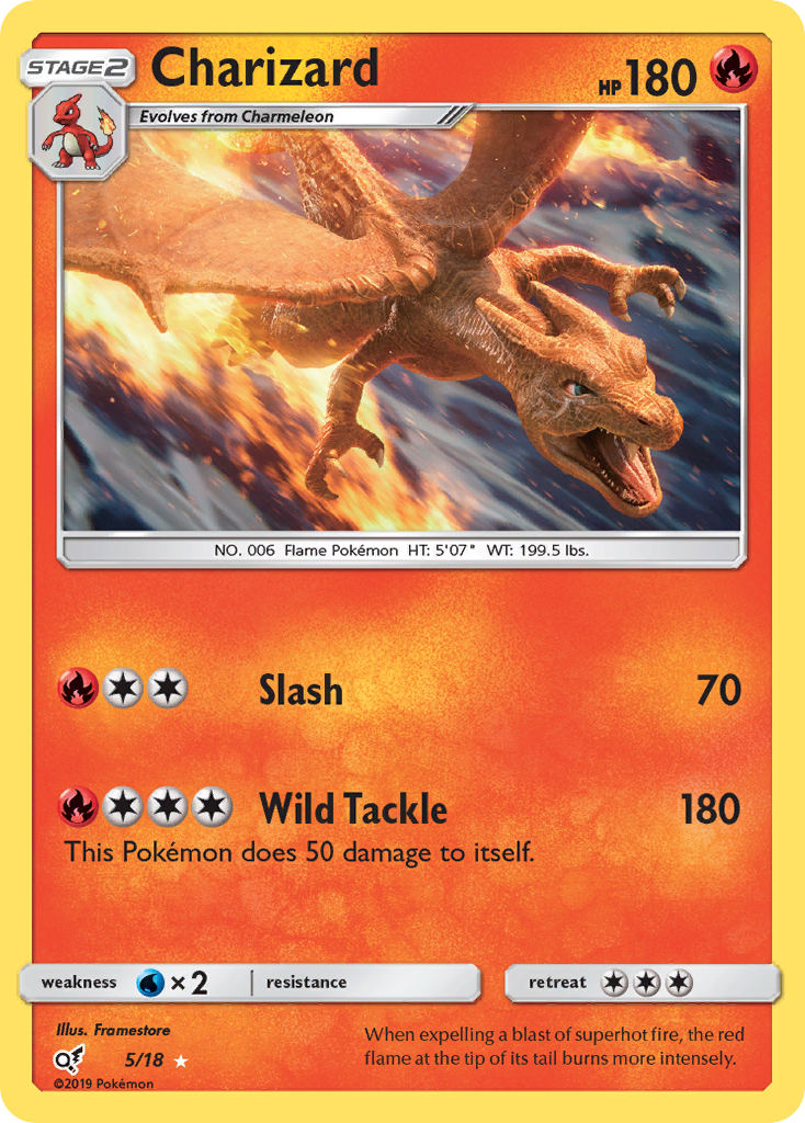 Charizard (5/18) [Sun & Moon: Detective Pikachu] | Devastation Store