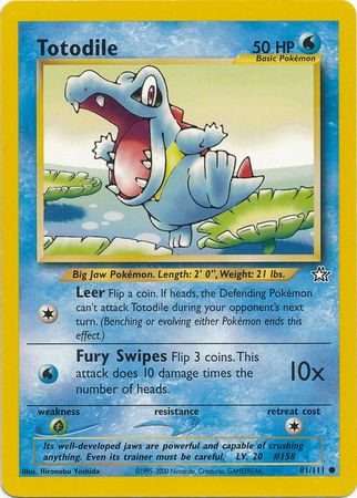 Totodile (81/111) [Neo Genesis Unlimited] | Devastation Store