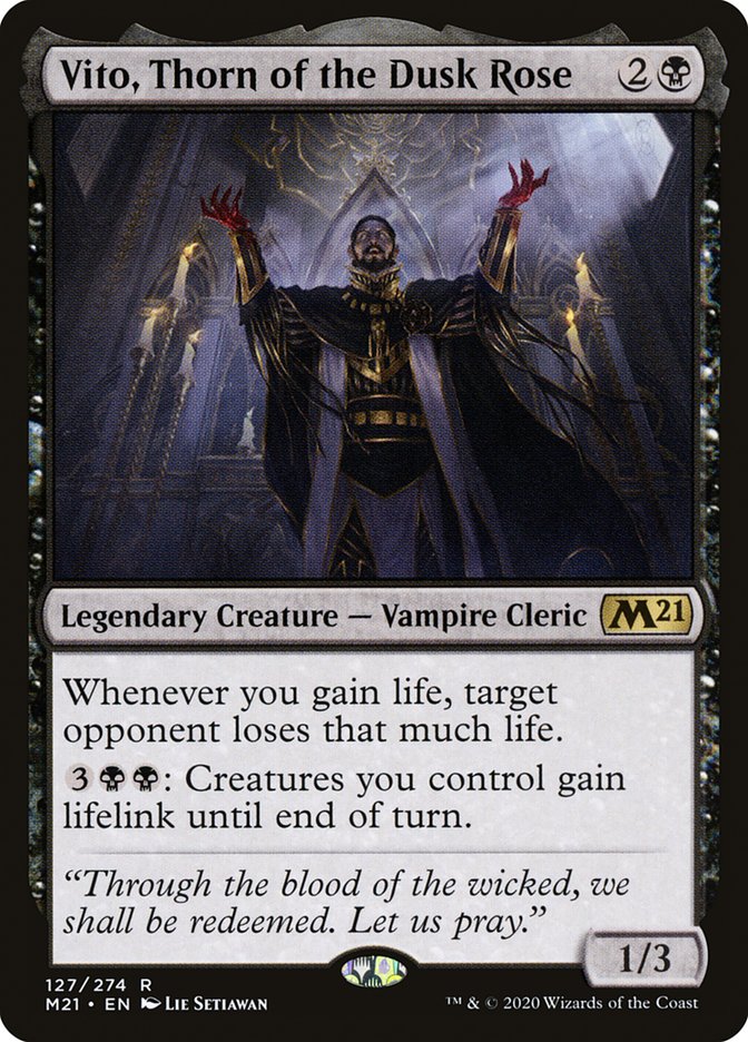 Vito, Thorn of the Dusk Rose [Core Set 2021] | Devastation Store