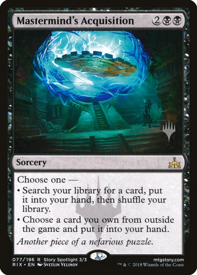 Mastermind's Acquisition (Promo Pack) [Rivals of Ixalan Promos] | Devastation Store