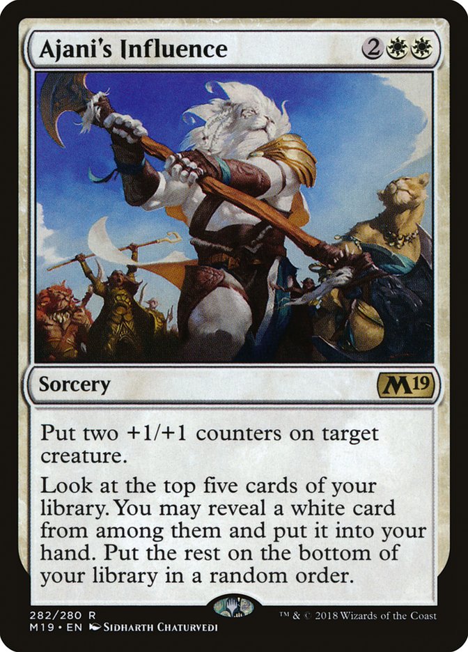 Ajani's Influence [Core Set 2019] | Devastation Store