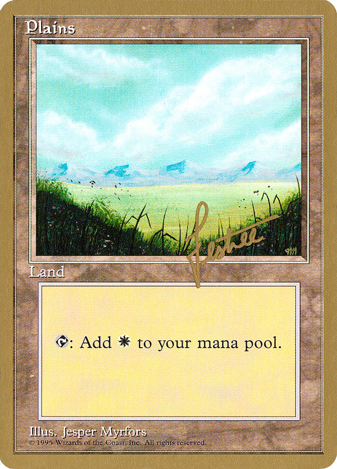 Plains (bl366) (Bertrand Lestree) [Pro Tour Collector Set] | Devastation Store