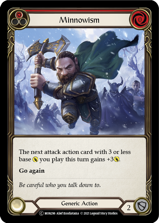 Minnowism (Red) (Rainbow Foil) [U-MON296-RF] Unlimited Edition Rainbow Foil | Devastation Store