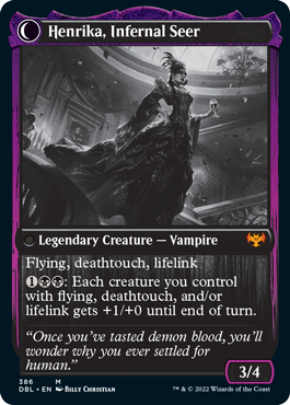 Henrika Domnathi // Henrika, Infernal Seer [Innistrad: Double Feature] | Devastation Store