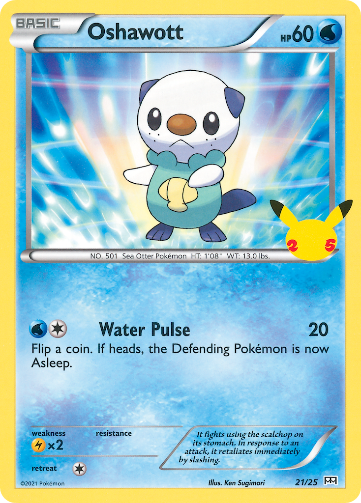 Oshawott (21/25) [McDonald's 25th Anniversary] | Devastation Store