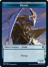 Drake // Hydra Double-sided Token [Zendikar Rising Tokens] | Devastation Store