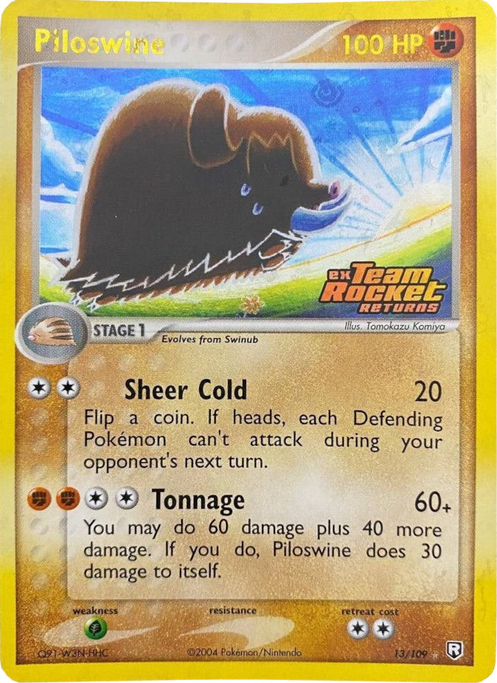 Piloswine (13/109) (Stamped) [EX: Team Rocket Returns] | Devastation Store