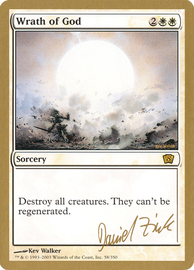 Wrath of God (Daniel Zink) [World Championship Decks 2003] | Devastation Store
