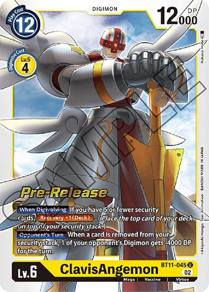 ClavisAngemon [BT11-045] [Dimensional Phase Pre-Release Promos] | Devastation Store