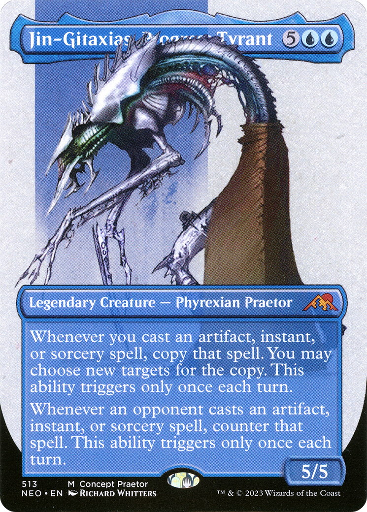 Jin-Gitaxias, Progress Tyrant (Borderless Concept Praetors) [Phyrexia: All Will Be One] | Devastation Store