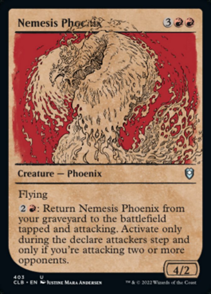 Nemesis Phoenix (Showcase) [Commander Legends: Battle for Baldur's Gate] | Devastation Store