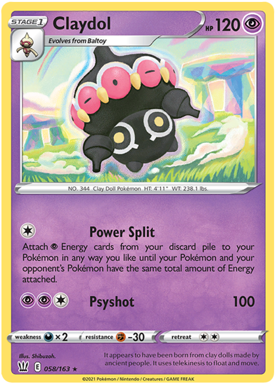 Claydol (058/163) [Sword & Shield: Battle Styles] | Devastation Store