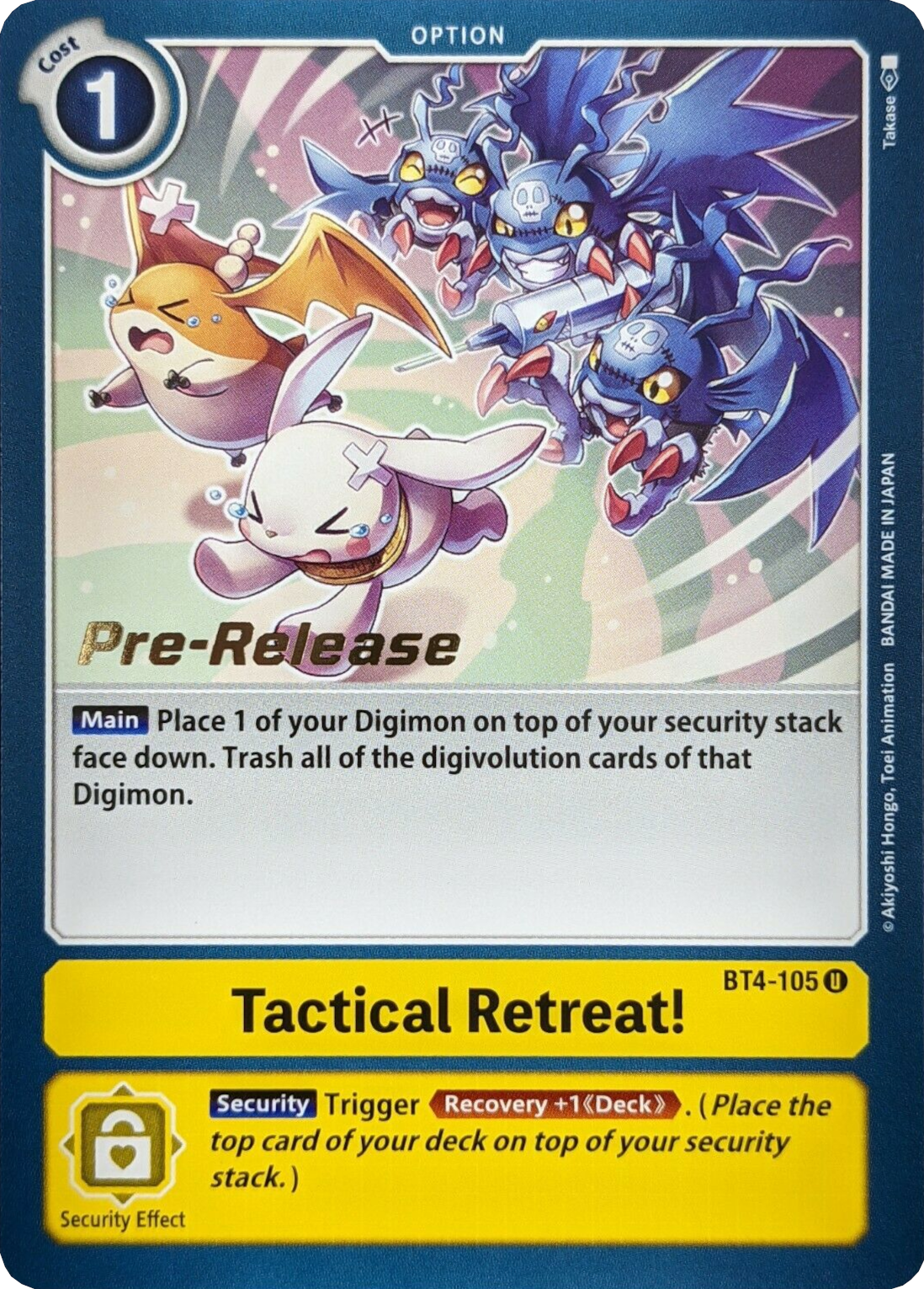 Tactical Retreat! [BT4-105] [Great Legend Pre-Release Promos] | Devastation Store