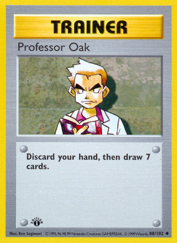 Professor Oak (88/102) (Shadowless) [Base Set 1st Edition] | Devastation Store