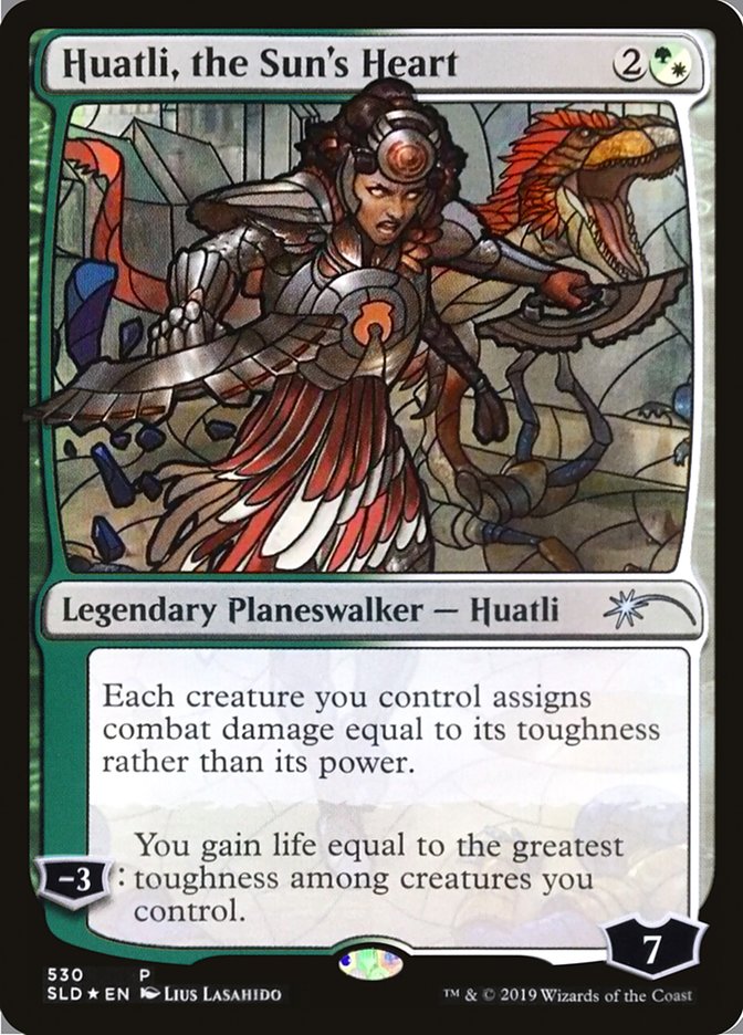 Huatli, the Sun's Heart (Stained Glass) [Secret Lair Drop Promos] | Devastation Store