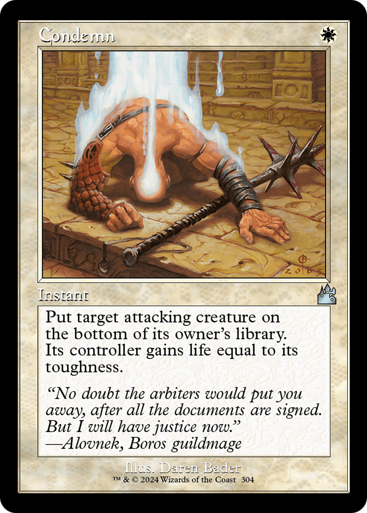 Condemn (Retro Frame) [Ravnica Remastered] | Devastation Store