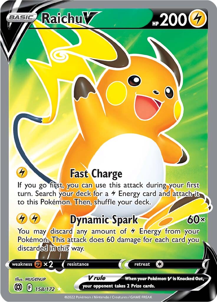 Raichu V (158/172) [Sword & Shield: Brilliant Stars] | Devastation Store