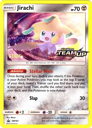 Jirachi (SM161) (Staff) [Sun & Moon: Black Star Promos] | Devastation Store