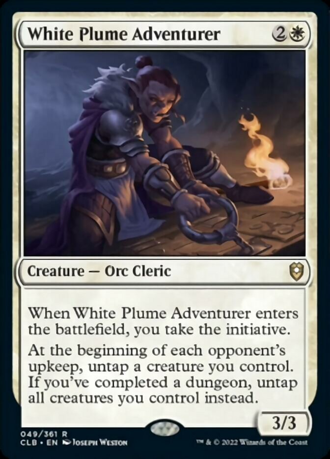 White Plume Adventurer [Commander Legends: Battle for Baldur's Gate] | Devastation Store