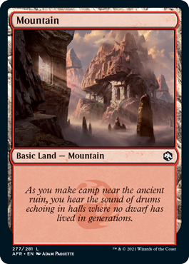 Mountain (277) [Dungeons & Dragons: Adventures in the Forgotten Realms] | Devastation Store
