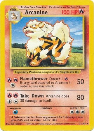 Arcanine (23/102) [Base Set Unlimited] | Devastation Store