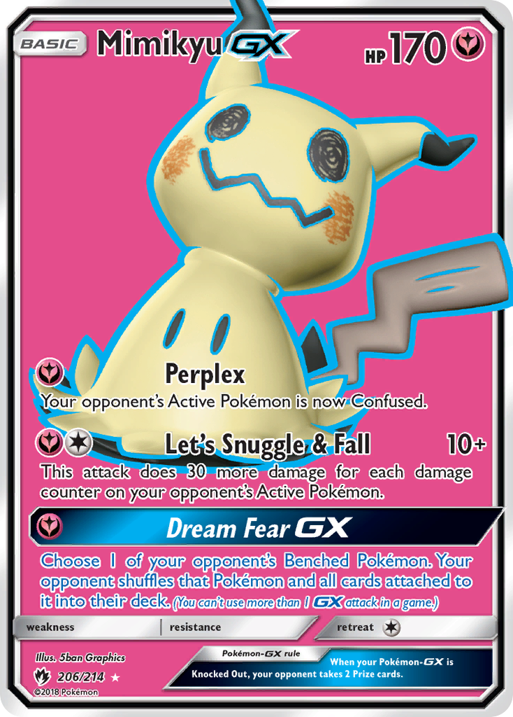 Mimikyu GX (206/214) [Sun & Moon: Lost Thunder] | Devastation Store