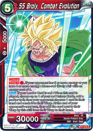 SS Broly, Combat Evolution [BT11-015] | Devastation Store