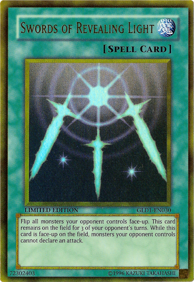 Swords of Revealing Light [GLD1-EN030] Gold Rare | Devastation Store