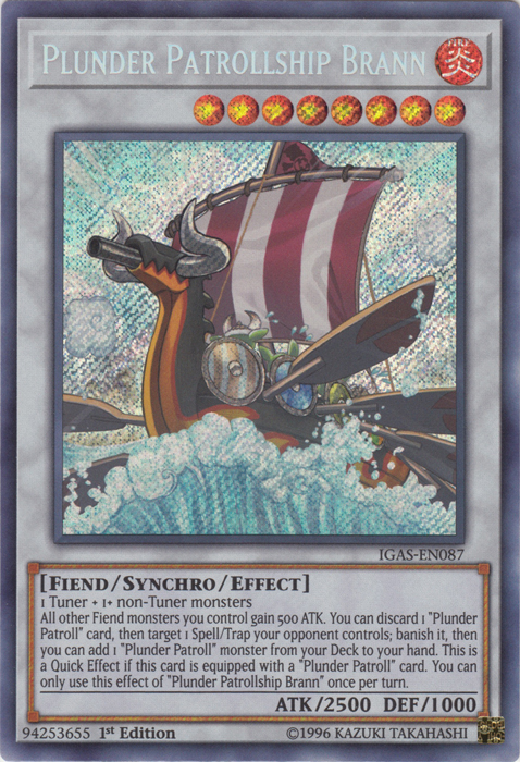 Plunder Patrollship Brann [IGAS-EN087] Secret Rare | Devastation Store