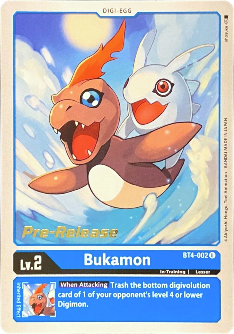 Bukamon [BT4-002] [Great Legend Pre-Release Promos] | Devastation Store
