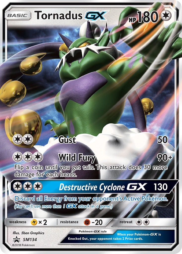 Tornadus GX (SM134) [Sun & Moon: Black Star Promos] | Devastation Store