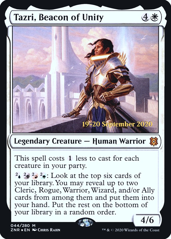 Tazri, Beacon of Unity [Zendikar Rising Prerelease Promos] | Devastation Store