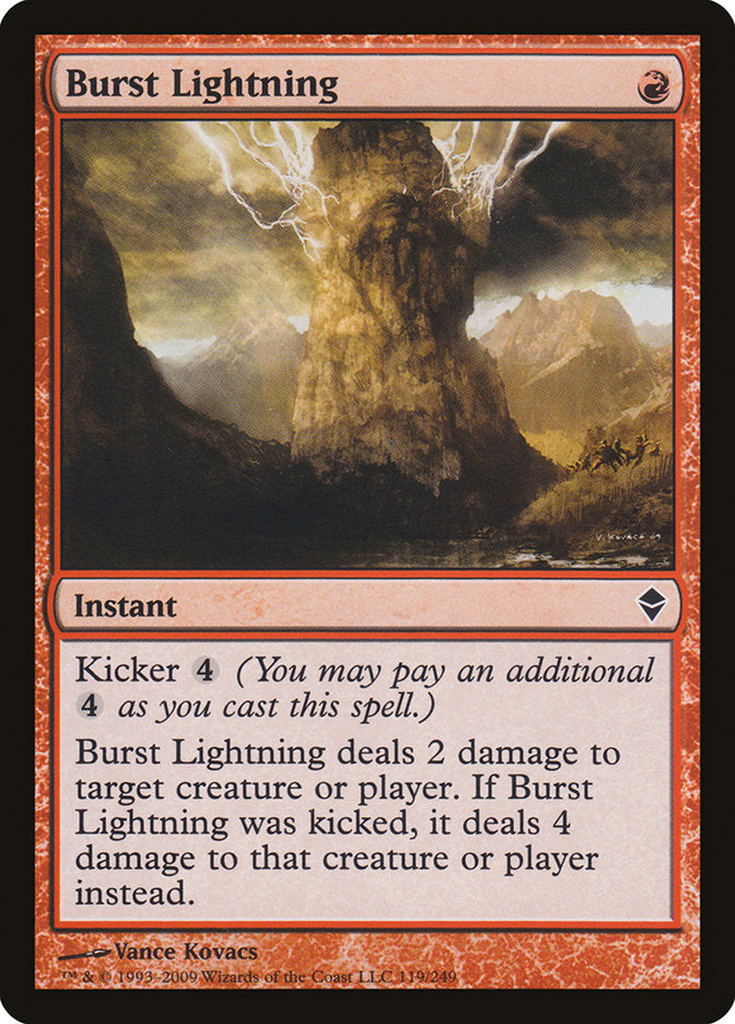 Burst Lightning [Zendikar] - Devastation Store | Devastation Store