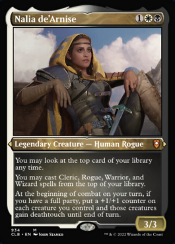 Nalia de'Arnise (Display Commander) (Foil Etched) [Commander Legends: Battle for Baldur's Gate] | Devastation Store