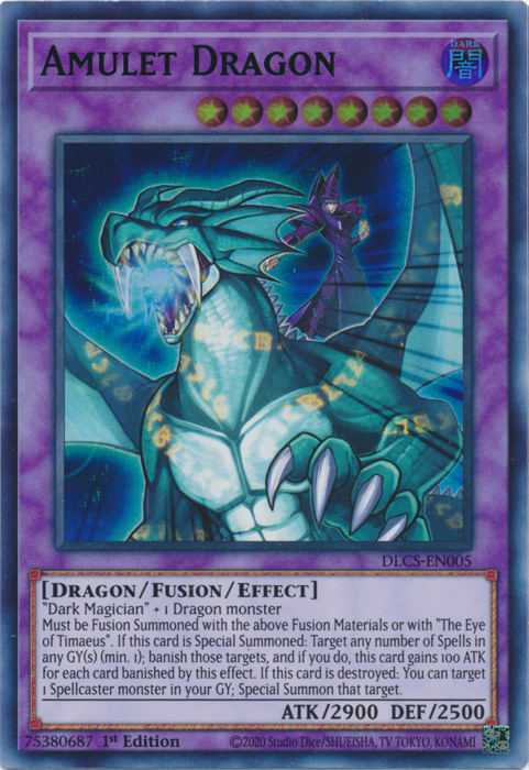 Amulet Dragon (Green) [DLCS-EN005] Ultra Rare | Devastation Store