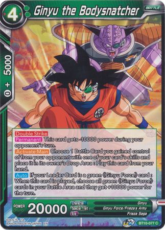 Ginyu the Bodysnatcher (BT10-077) [Rise of the Unison Warrior 2nd Edition] | Devastation Store