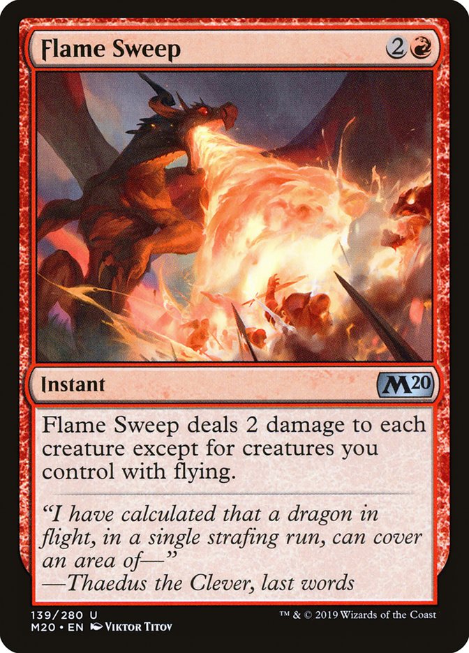 Flame Sweep [Core Set 2020] | Devastation Store