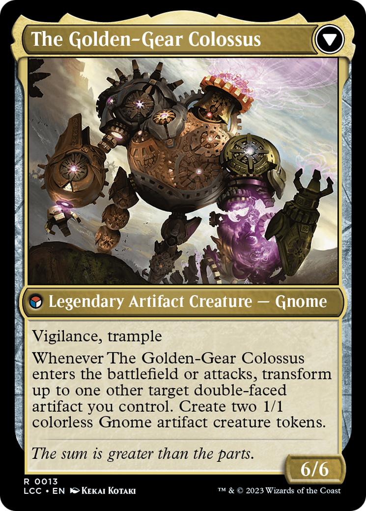 Tetzin, Gnome Champion // The Golden-Gear Colossus [The Lost Caverns of Ixalan Commander] | Devastation Store