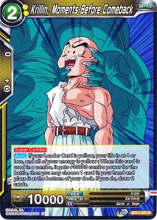 Krillin, Moments Before Comeback [BT11-097] | Devastation Store