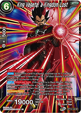 King Vegeta, a Kingdom Lost [BT13-146] | Devastation Store