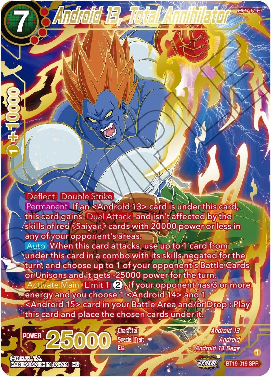Android 13, Total Annihilator (SPR) (BT19-019) [Fighter's Ambition] | Devastation Store