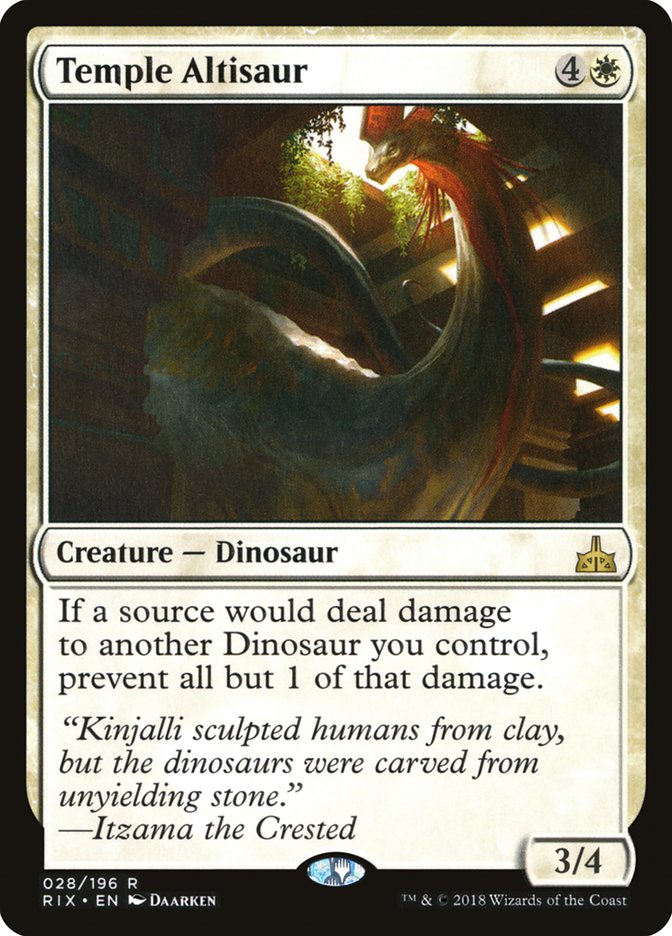 Temple Altisaur [Rivals of Ixalan] | Devastation Store