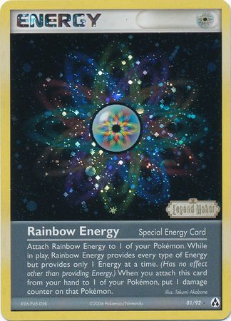 Rainbow Energy (81/92) (Stamped) [EX: Legend Maker] | Devastation Store