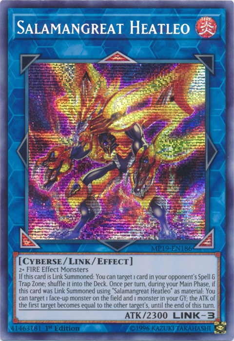 Salamangreat Heatleo [MP19-EN186] Prismatic Secret Rare | Devastation Store