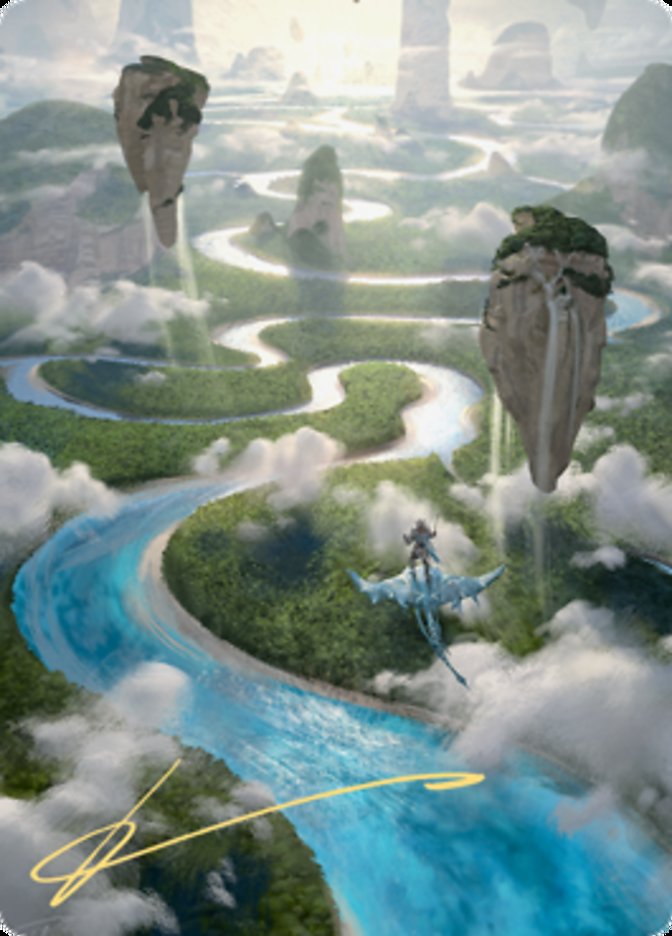 Clearwater Pathway Art Card (Gold-Stamped Signature) [Zendikar Rising Art Series] | Devastation Store