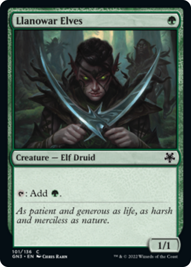 Llanowar Elves [Game Night: Free-for-All] | Devastation Store
