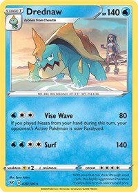 Drednaw (039/185) (Cracked Ice Holo) (Theme Deck Exclusive) [Sword & Shield: Vivid Voltage] | Devastation Store