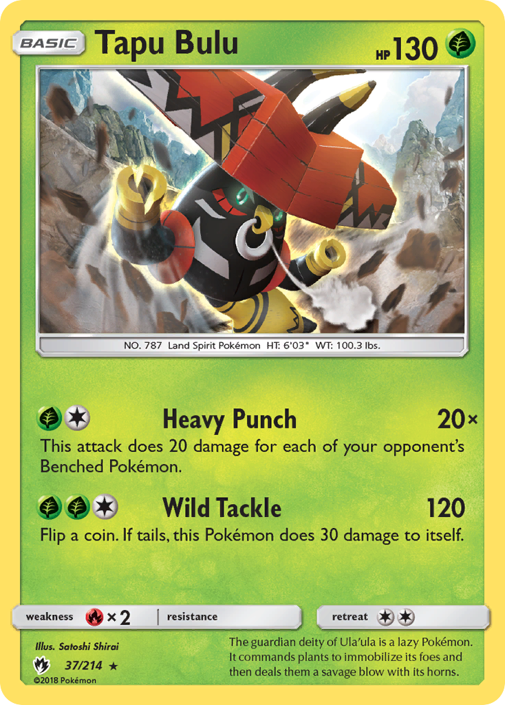 Tapu Bulu (37/214) [Sun & Moon: Lost Thunder] | Devastation Store